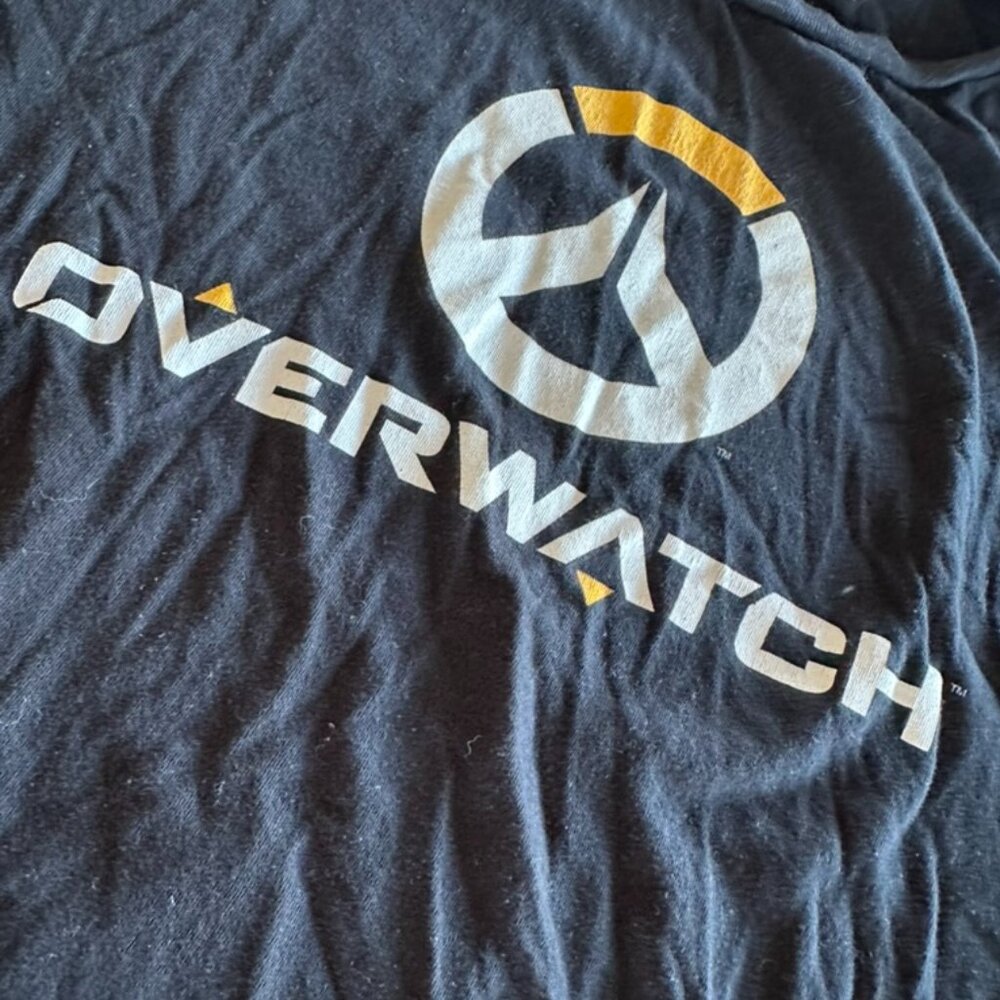 Overwatch Blizzard Entertainment Black T-Shirt Size Medium Short Sleeve